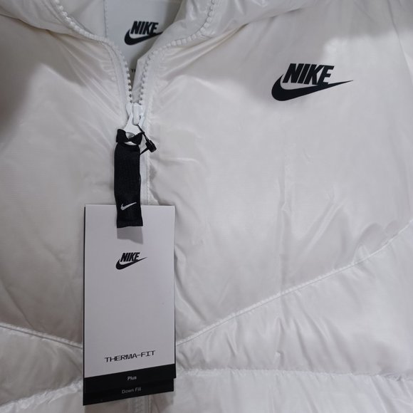 Nike Sportswear Therma-FIT City Series White Down Puffer Parka Coat 2X 3X - Picture 5 of 13